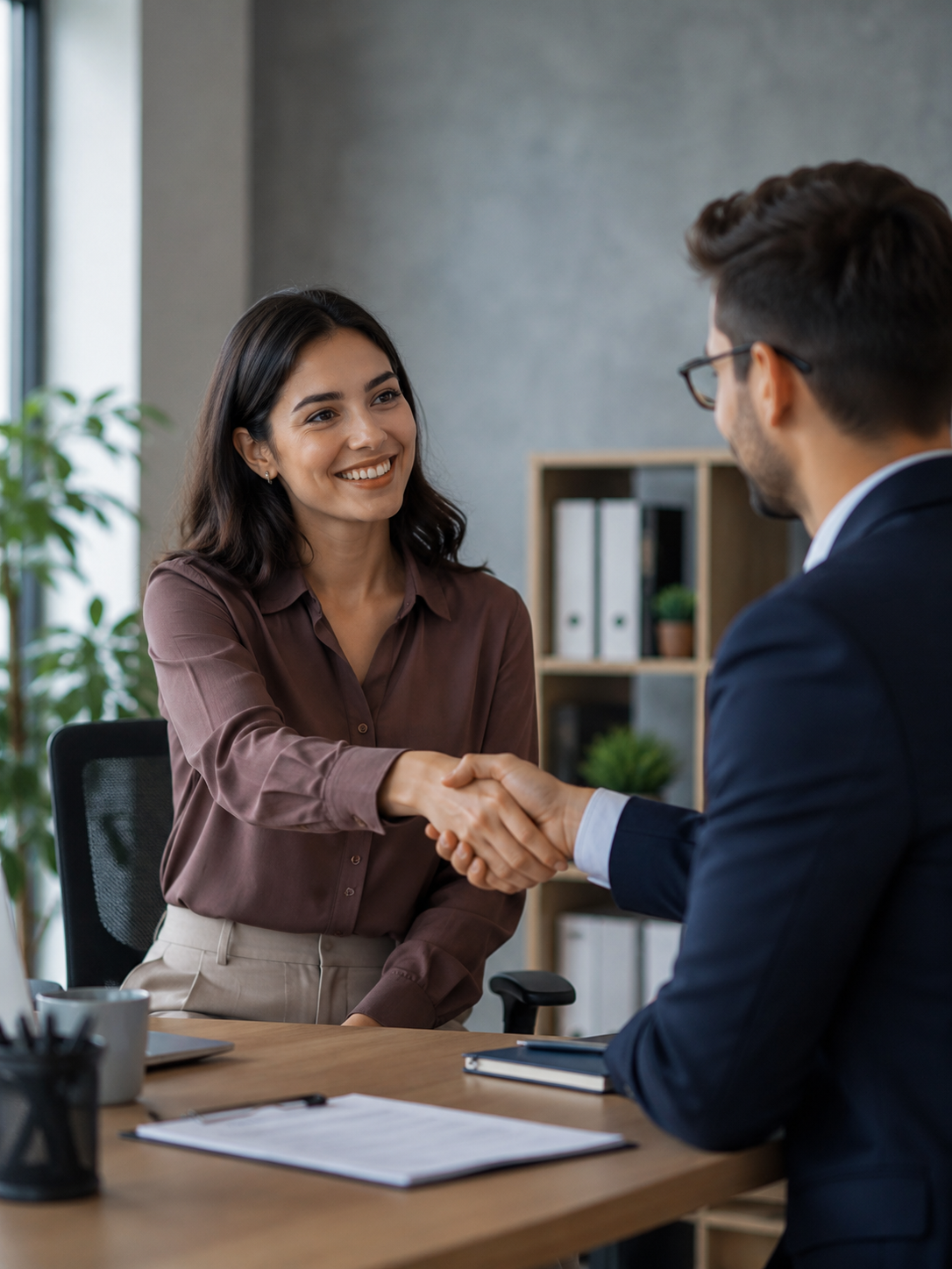 A permanent hire welcomed into a team